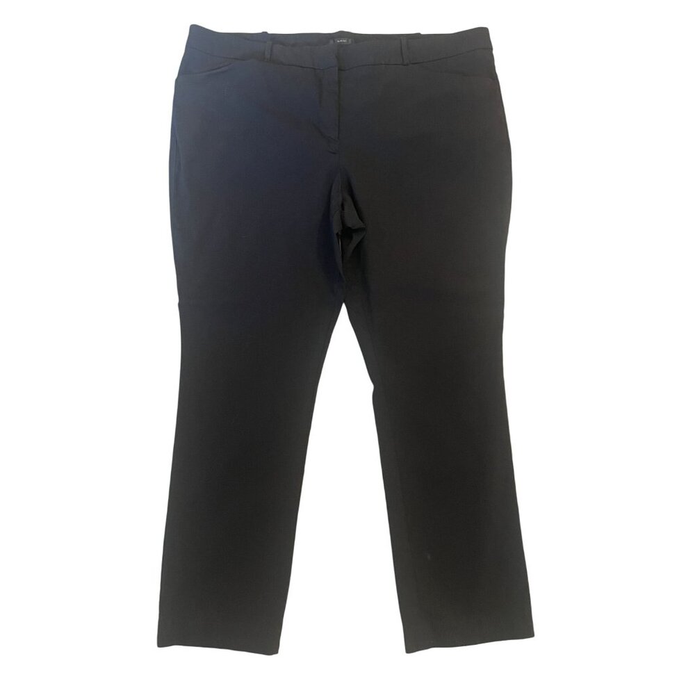 Worthington Dress Pants‎ Women Black Size 18 Modern Fit Slim Leg Business Slacks
